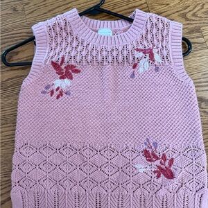 abercrombie kids Pink Openwork Knit Vest